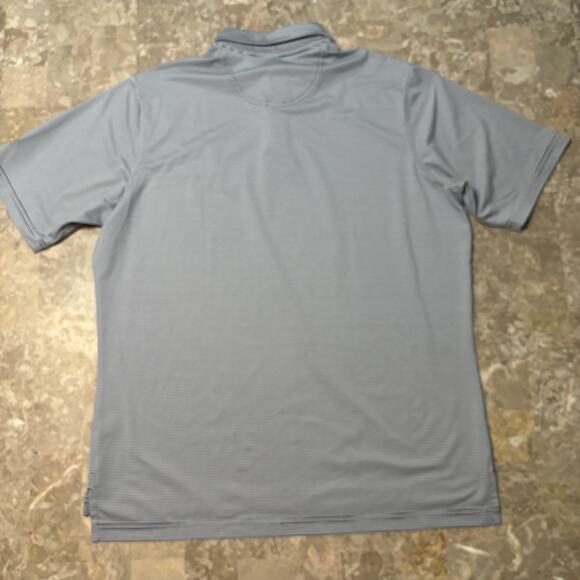 Fairway & Greene Tech Polo Shirt Mens Large Striped Trump Mar A Lago Golf - Picture 9 of 10
